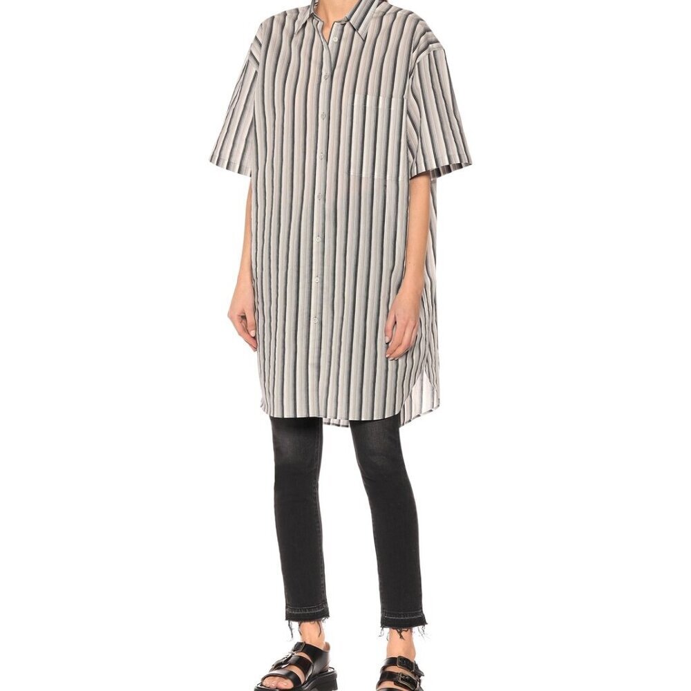 Acne Studios Striped cotton-blend shirt US S/M